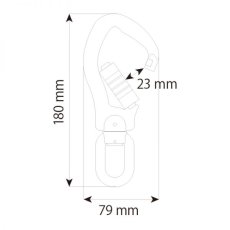 画像3: カンプ セーフティ スウィベル Alu フック 3ロック (5214900) [取り寄せ対応品] (3)